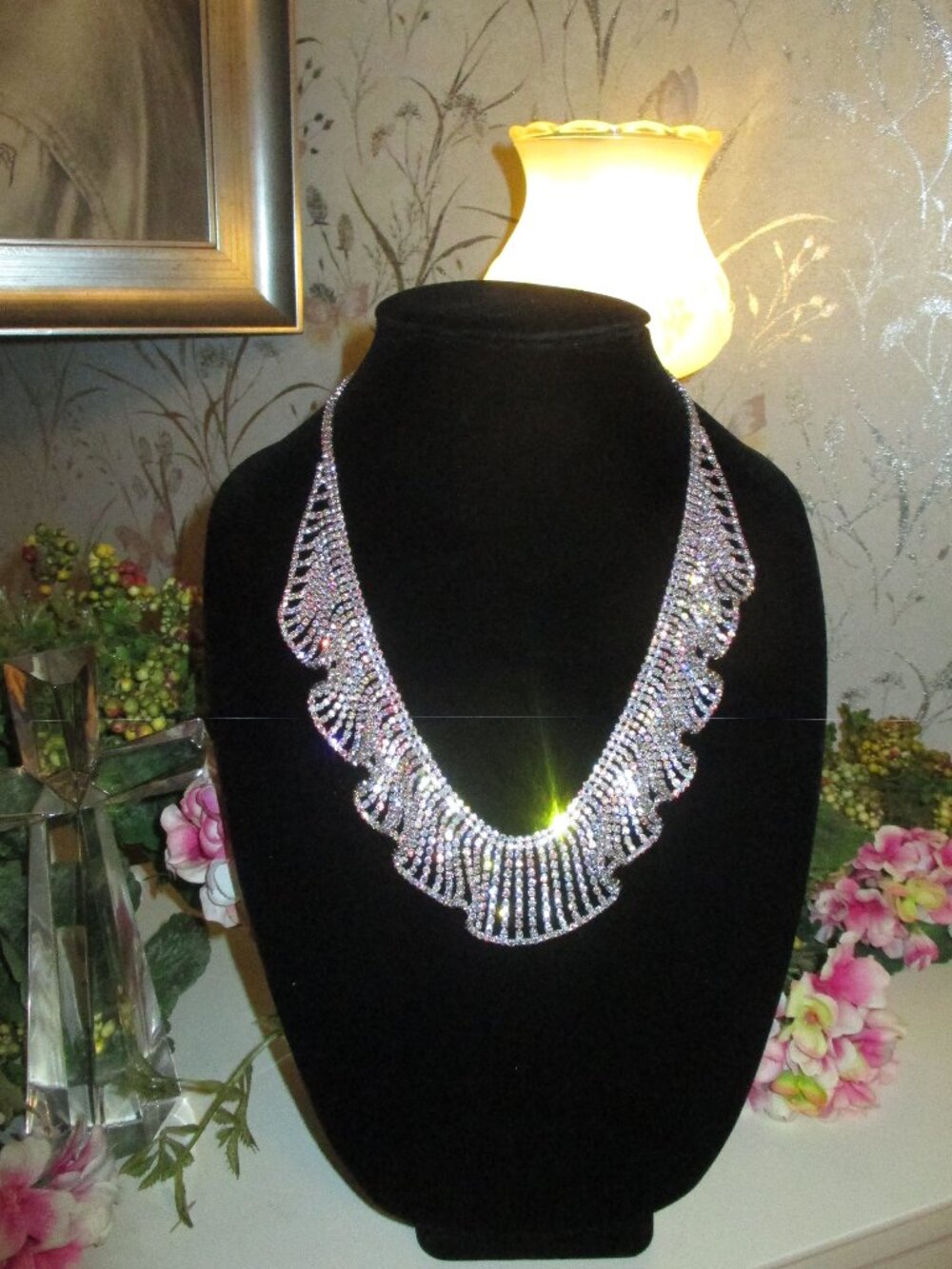 Kirks Folly Ruffle AB Necklace